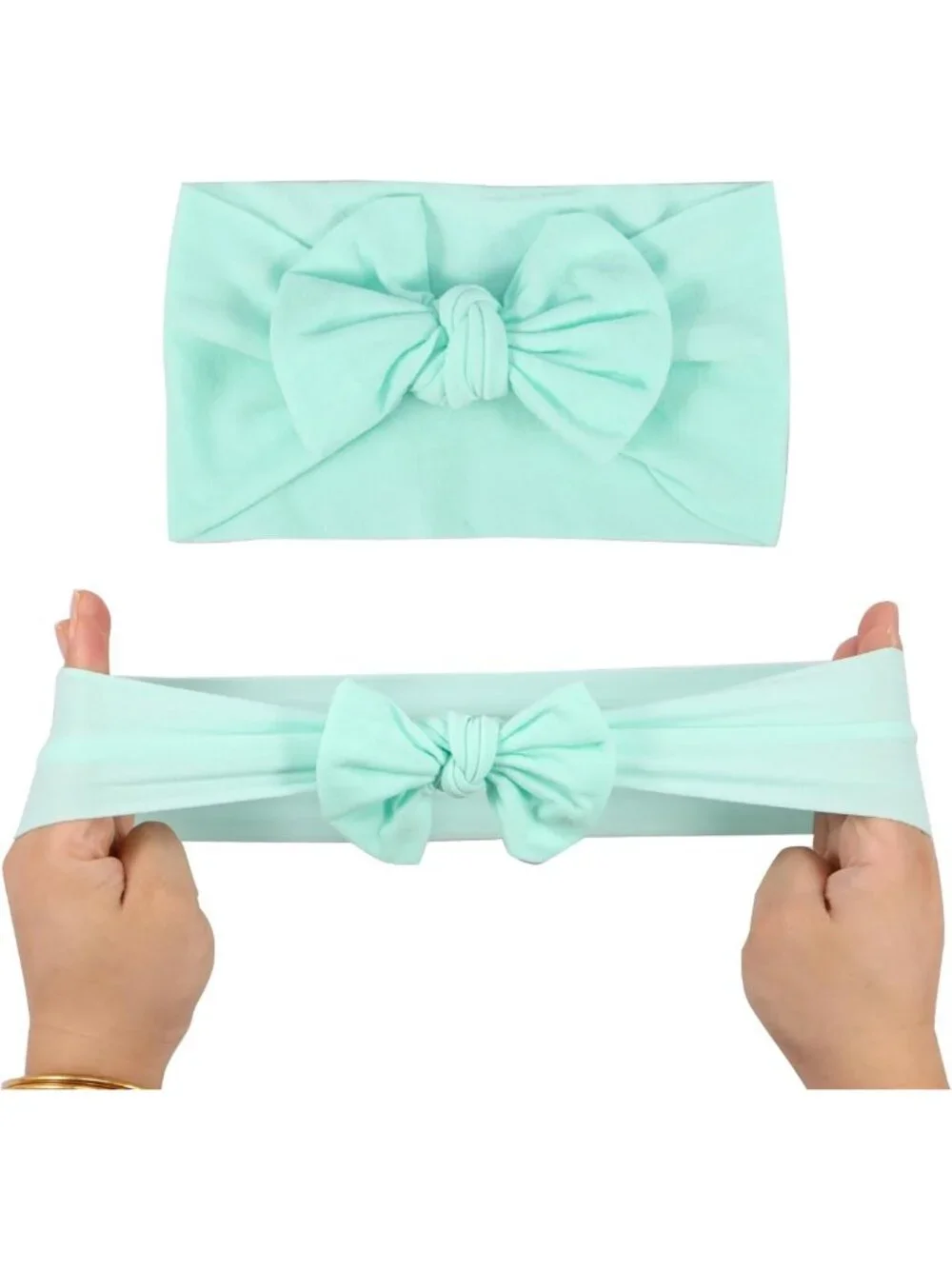 31 PCS Baby Girl Hair Bows Set - Soft Nylon Headbands for Newborns & Toddlers
